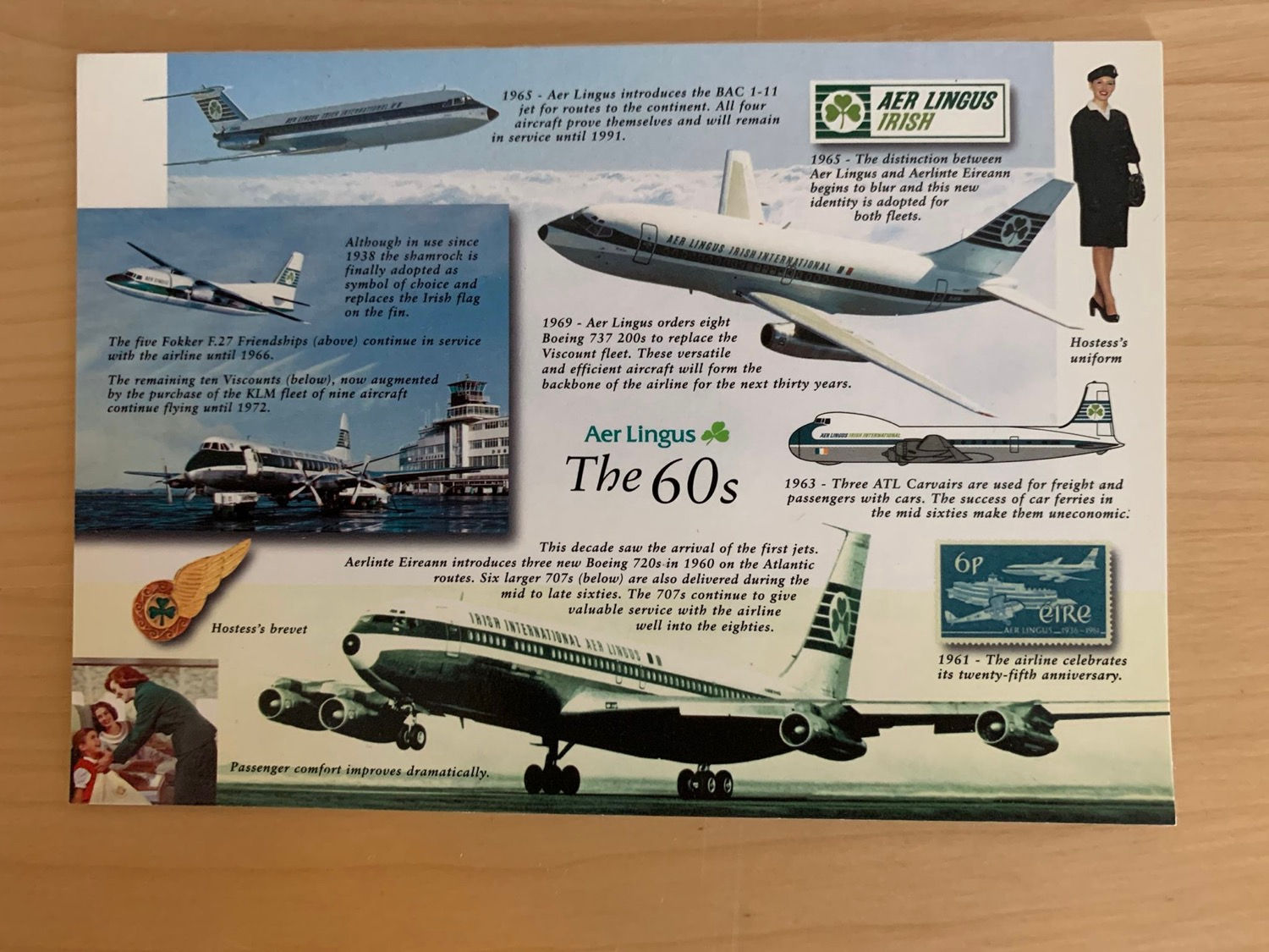 Air Lingus post card