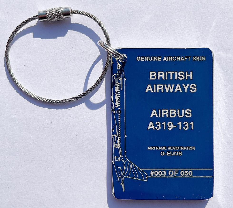 Thumbnail: British Airways A319 G-EUOB  fuselage letter skin tag