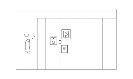 Alçado quarto criança - projeto design de interiores
