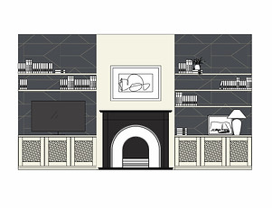 Projeto design de interiores Tangerinas & Pêssegos