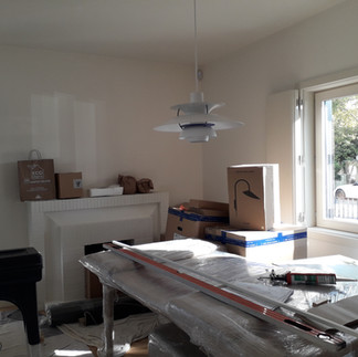 Fase de obra - projeto design de interiores