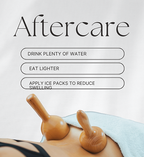 Post treatment care recommendations after body sculpting to support lymphatic drainage and optimal results.