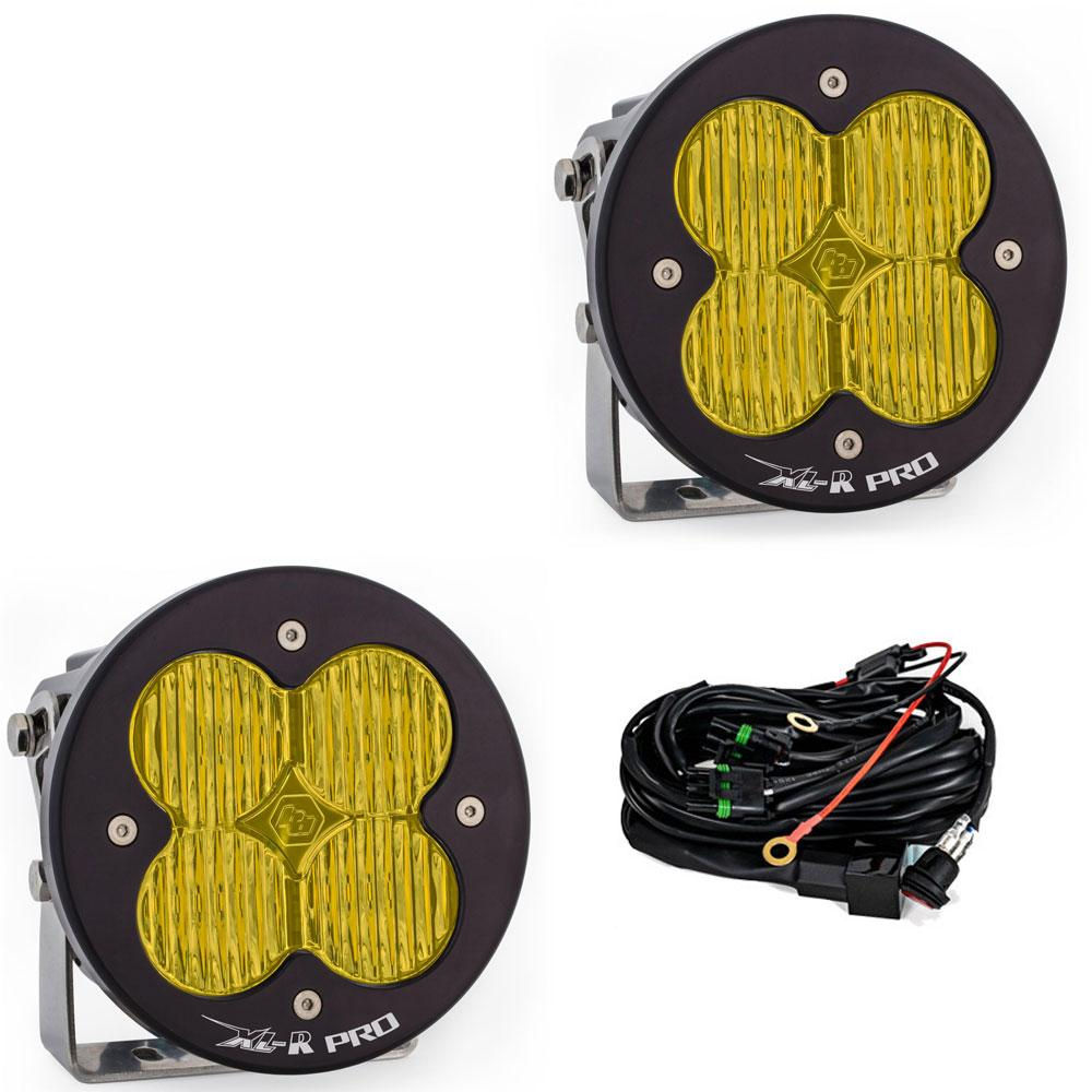 LED Light Pods Baja Amber Lens Pair XL R Pro Series Baja Designs