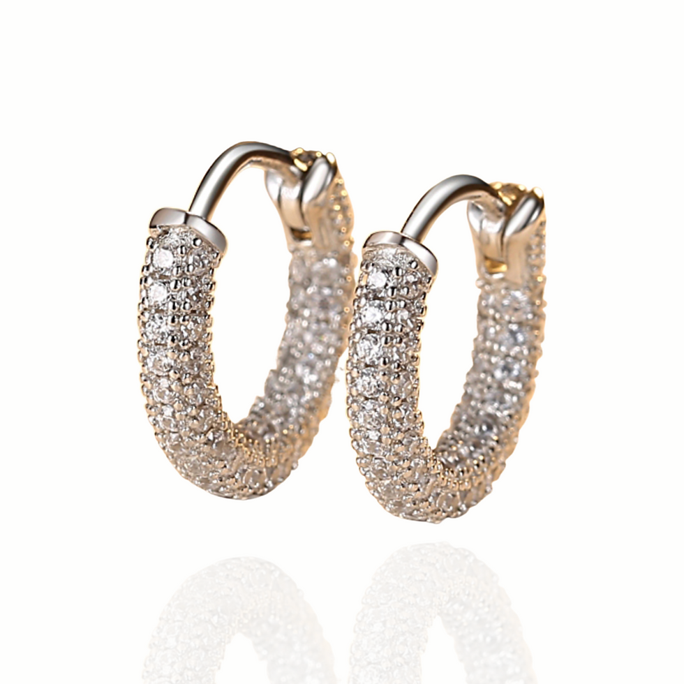 Silver Huggie Hoops