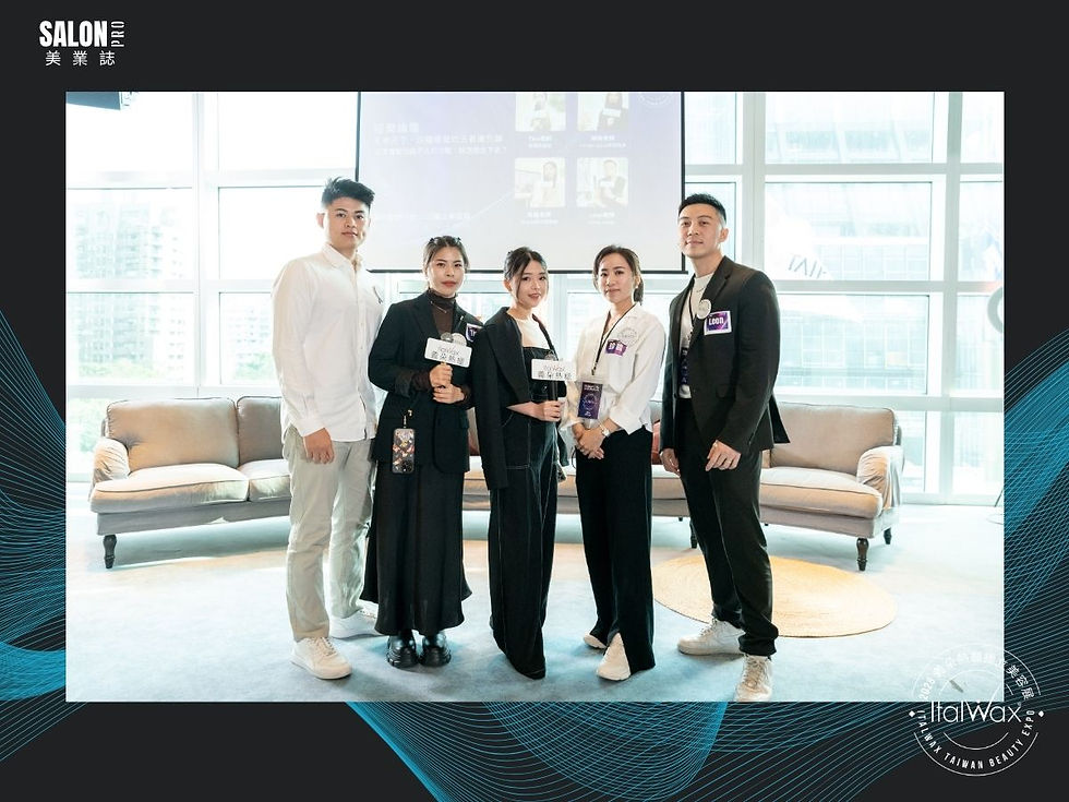 本次分享嘉賓：左起-豈佑、Tina、琳琳、珍誼、Leon