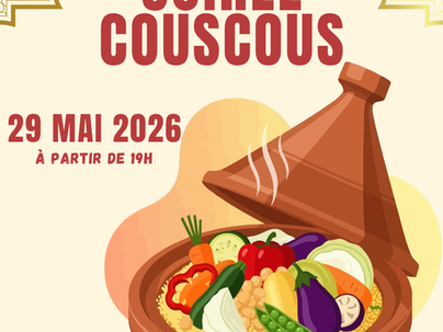 Affiche soirée Couscous Handball Clermont Métropole
