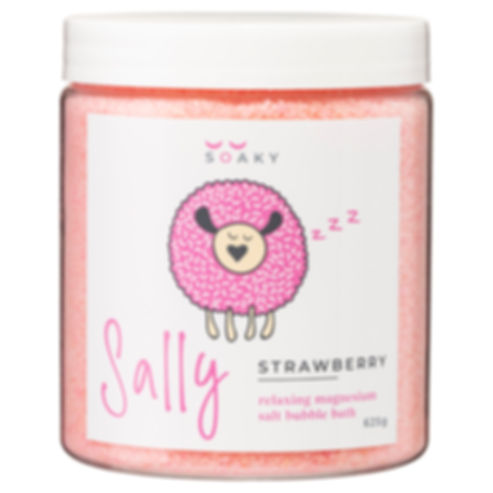 Strawberry Fragranced Magnesium Salt Bubble Bath 625g