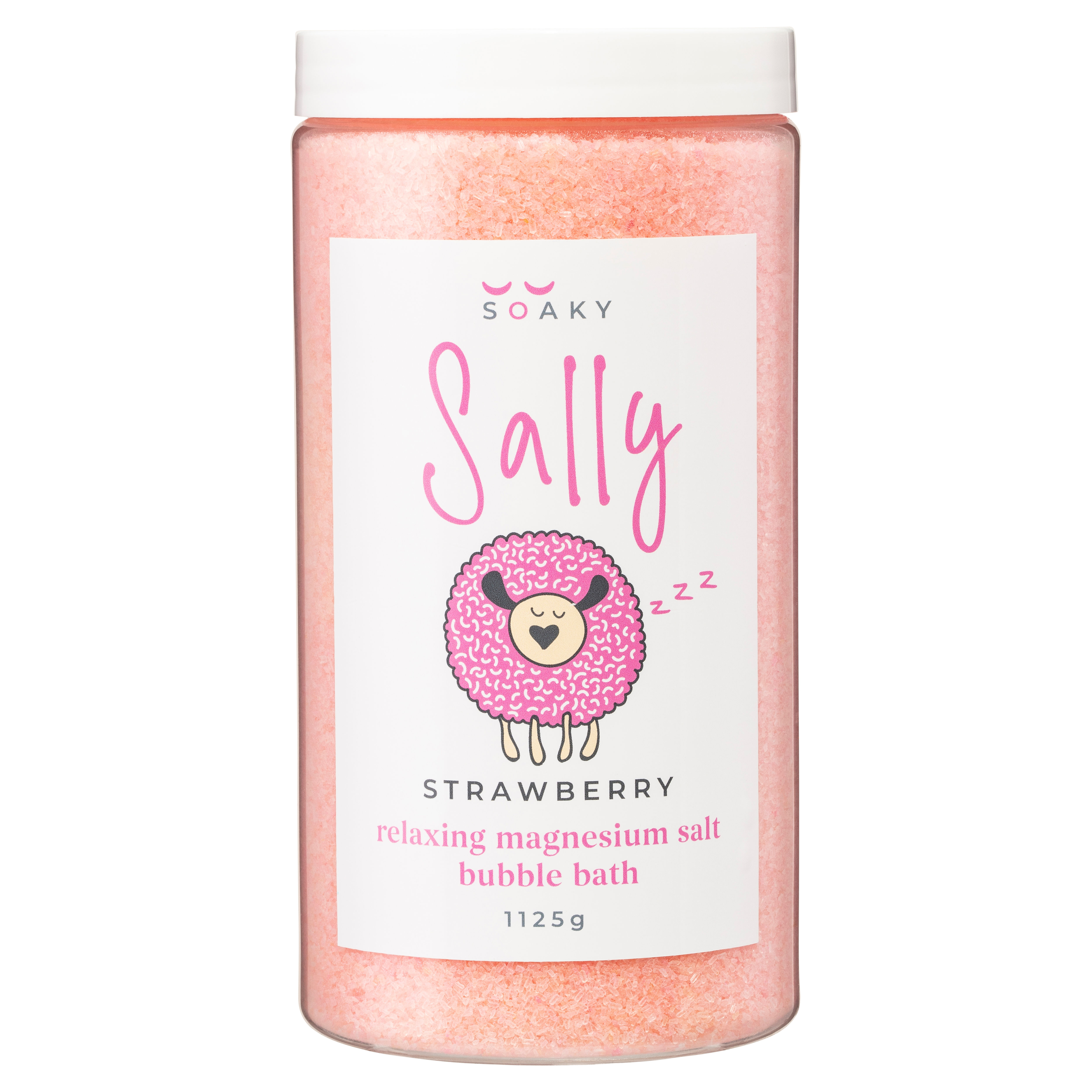 Strawberry Fragranced Magnesium Salt Bubble Bath 1125g