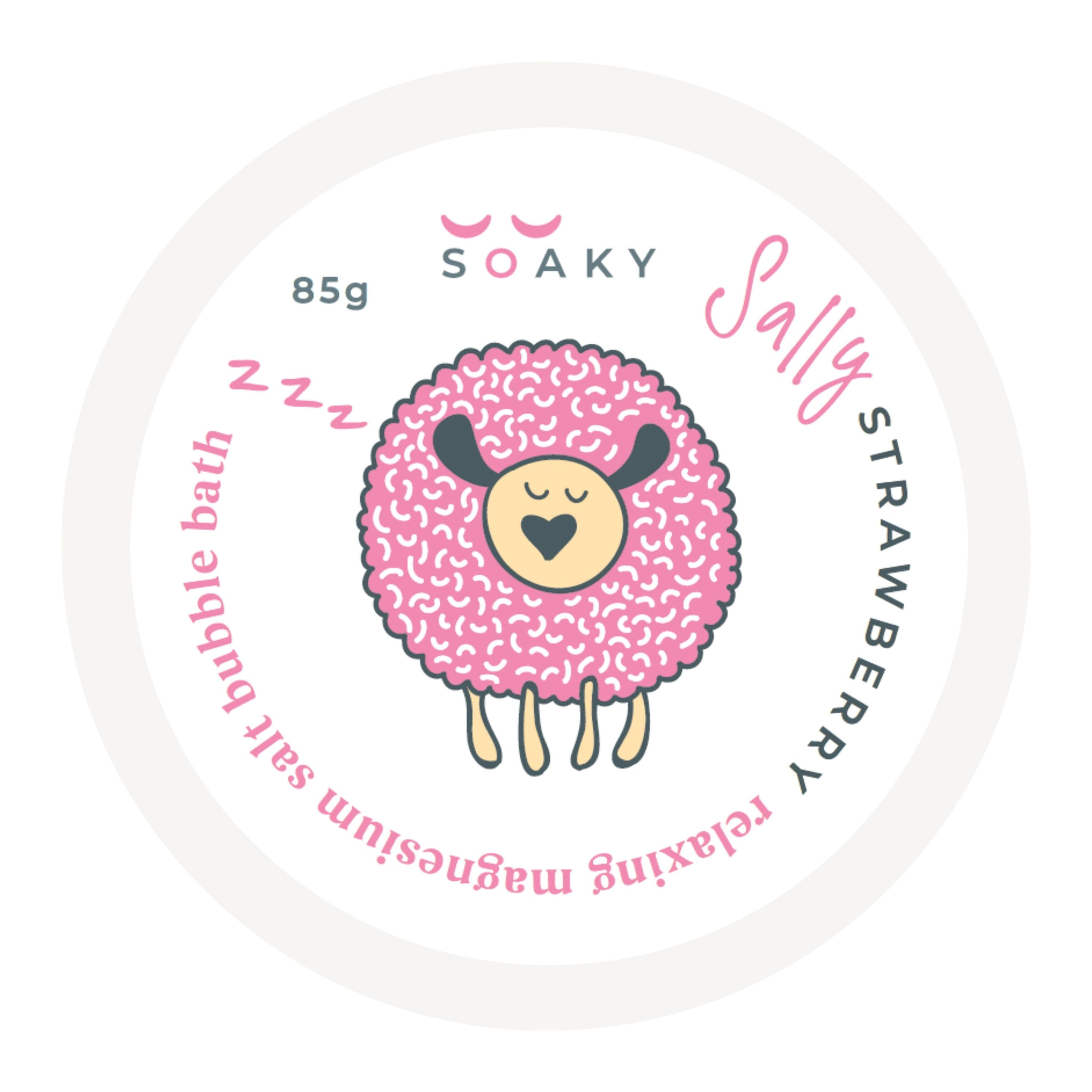 Strawberry Fragranced Magnesium Salt Bubble Bath 85g