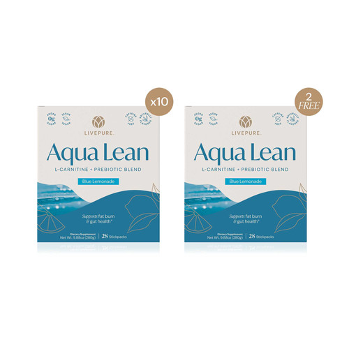 l carnitine gut health Aqua Lean 10 + 2 Bonus Pack