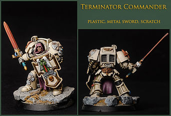 Comandante terminator con spada e scudo tempesta