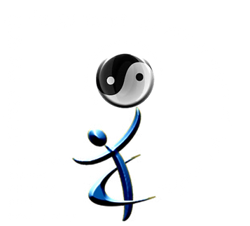 לוגו עם יינג ויינג כדורי3 עם כיתוב משמאל