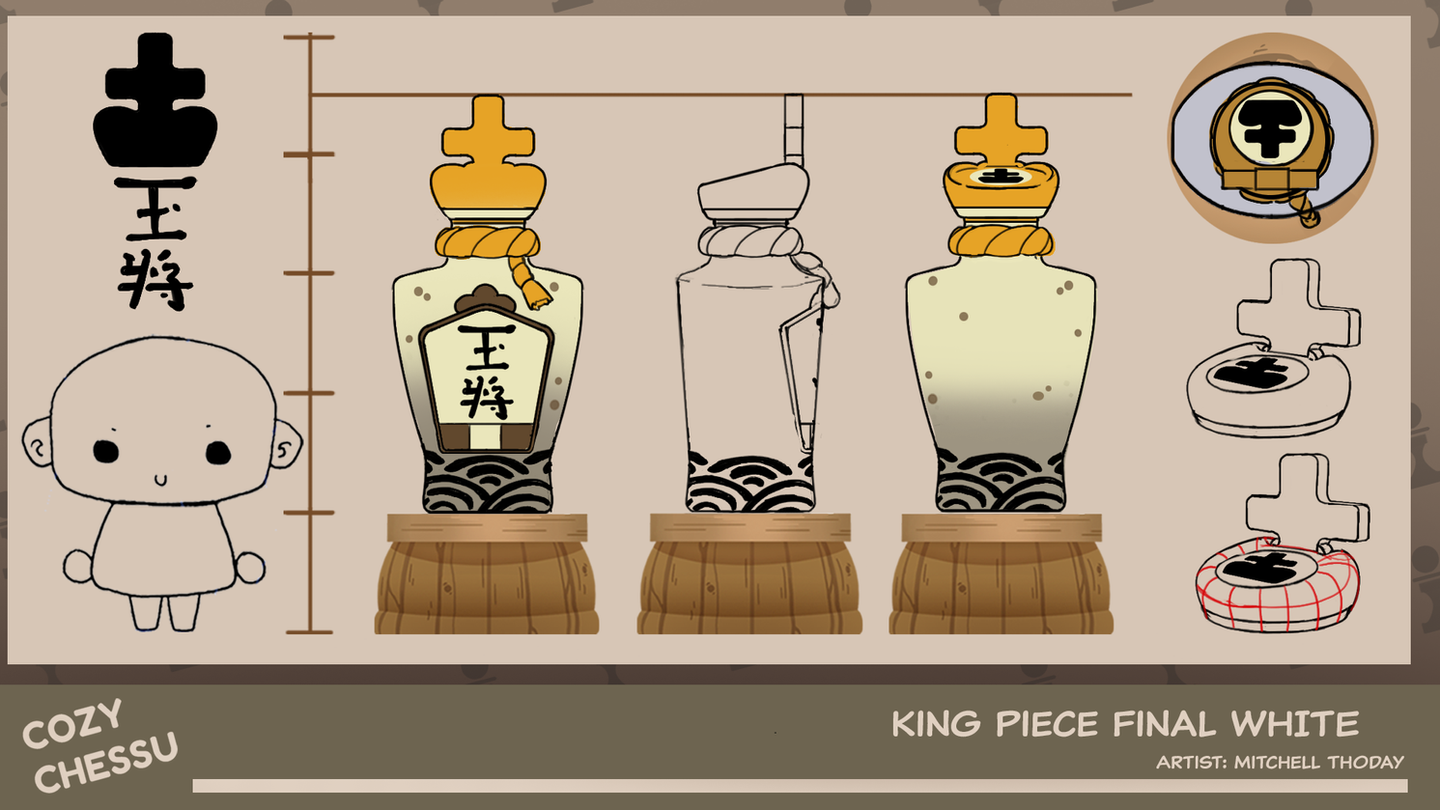 COZY CHESS KING PIECE