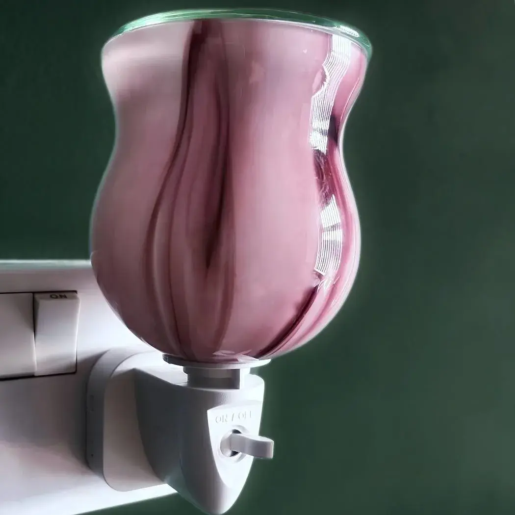 plug in wax melt warmer/burner plugged into a wall socket.