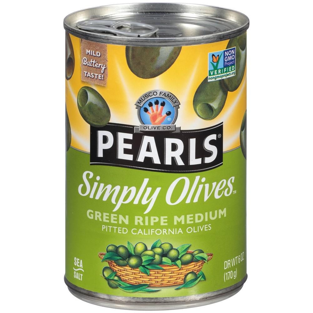 Pearls Green Ripe Medium Pitted California Olives