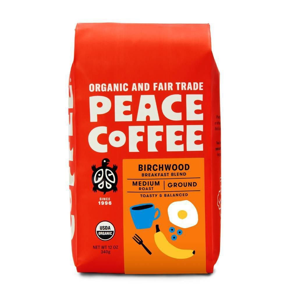 Peace Coffee Organic Birchwood Breakfast Blend Coffee