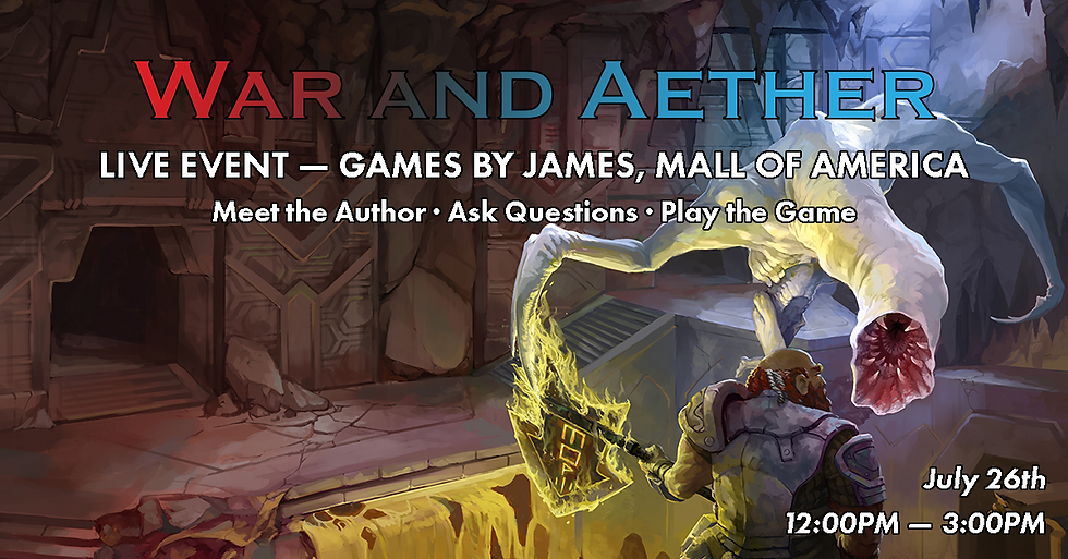 MEET & GREET: War and Aether - Games By James, Mall of America