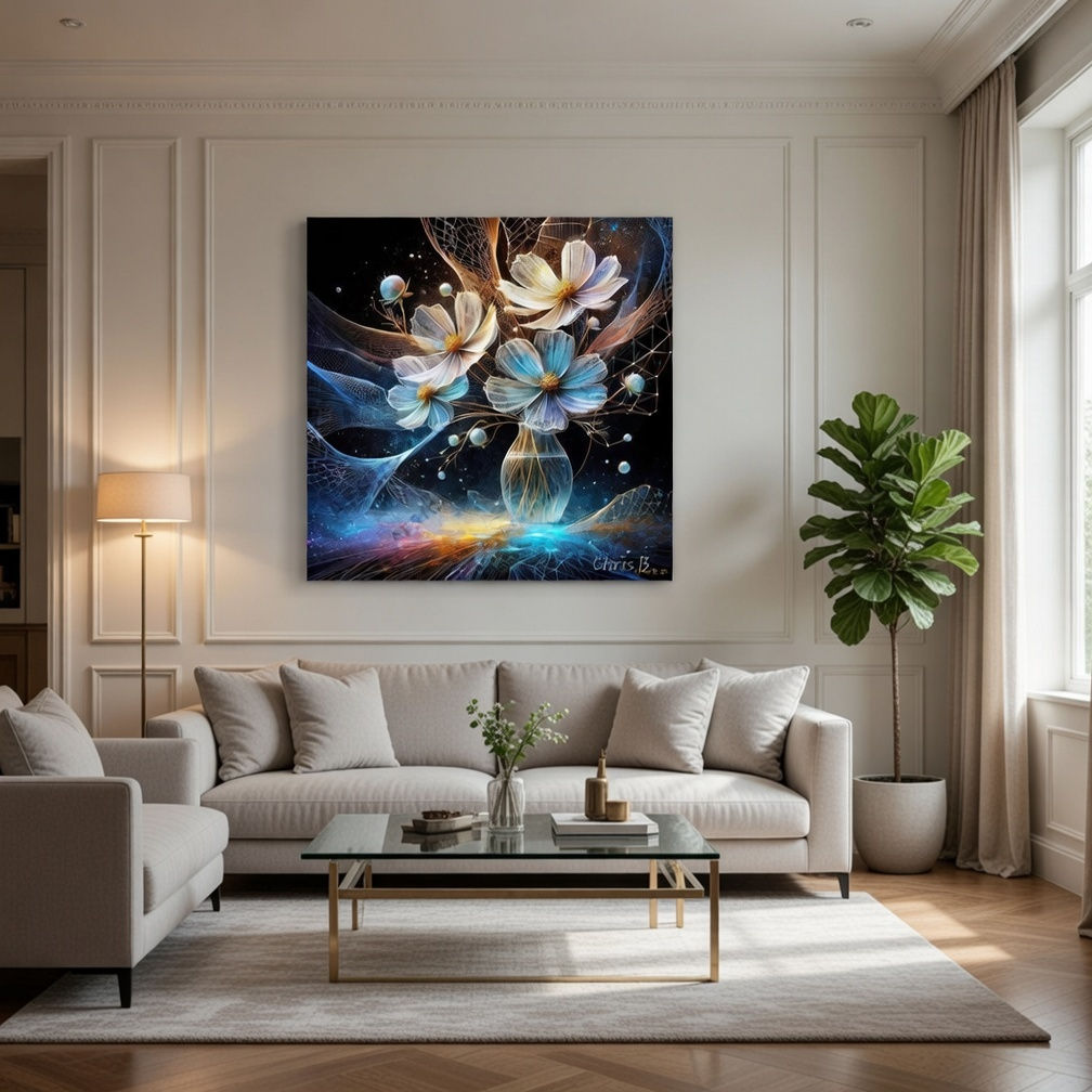 Luminous Veil & Vases Collection (LVV) - Wall Art