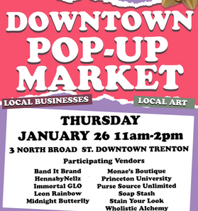 Downtown Pop-Up Market Date Announced for January 26 11am-2pm!