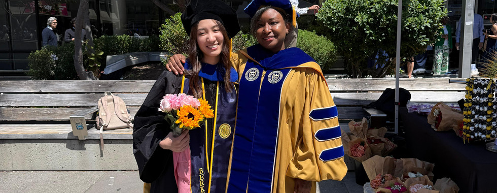 Drs. Ji and Ivey at the PhD Ceremony
