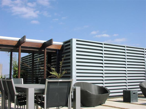 Photo of Rooftop Aesthetic Louvre and Panel Screening