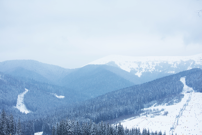 Snowy Mountain Landscape