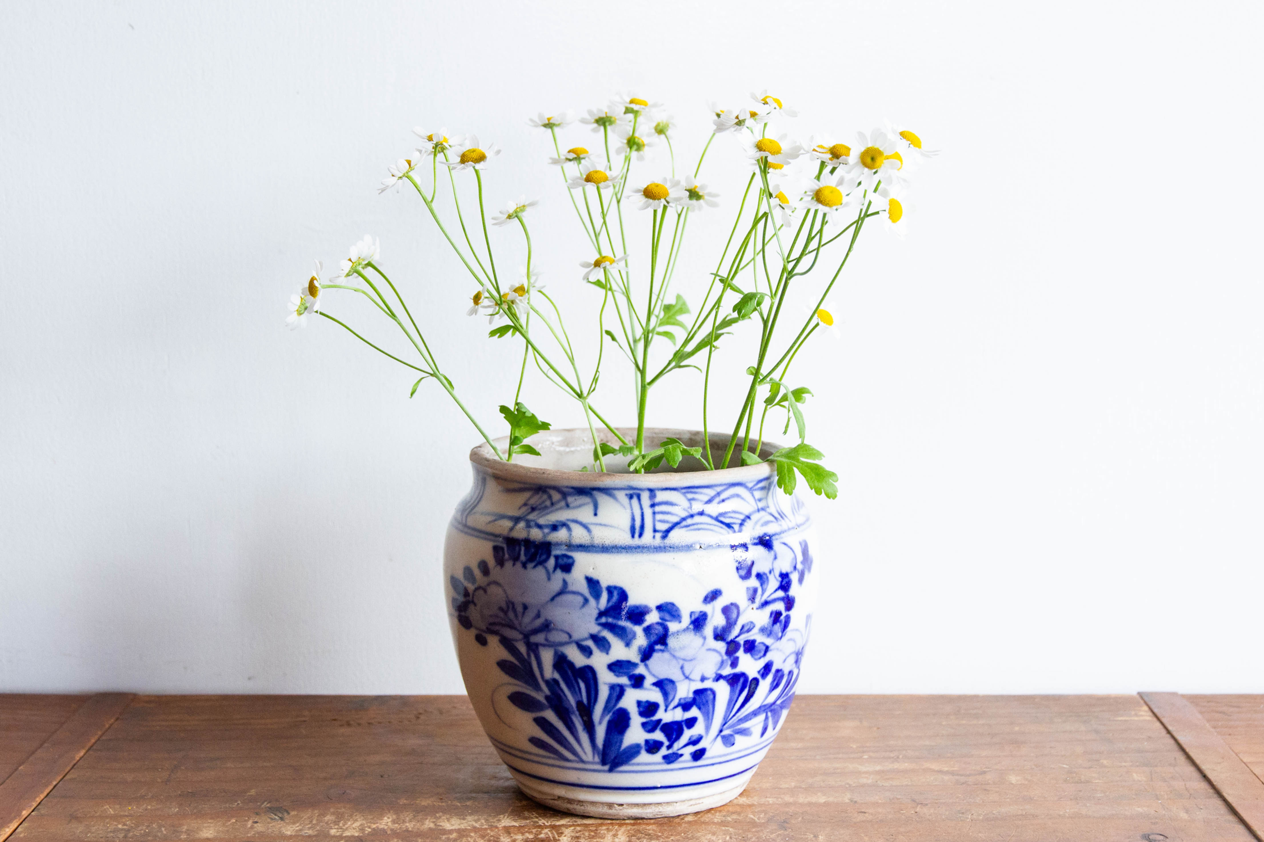 Meiji Blue and White Vase