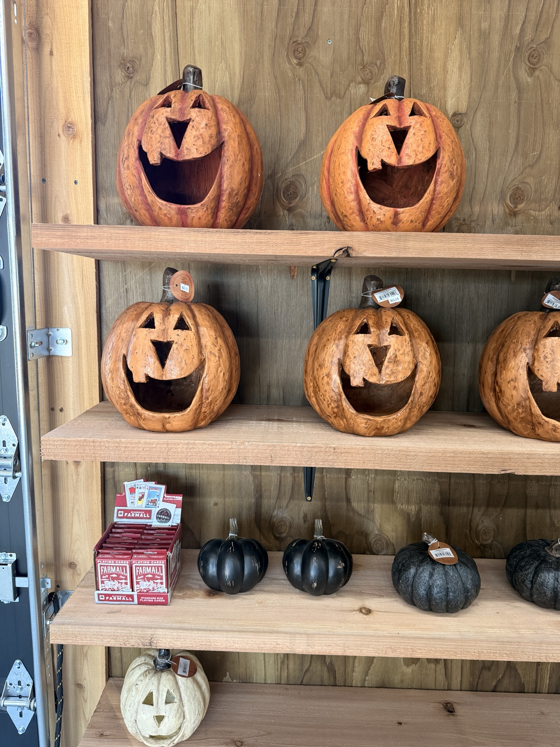 Pumpkin decor and gifts in Sarah Bell's General Store at Thomas Family Farm
