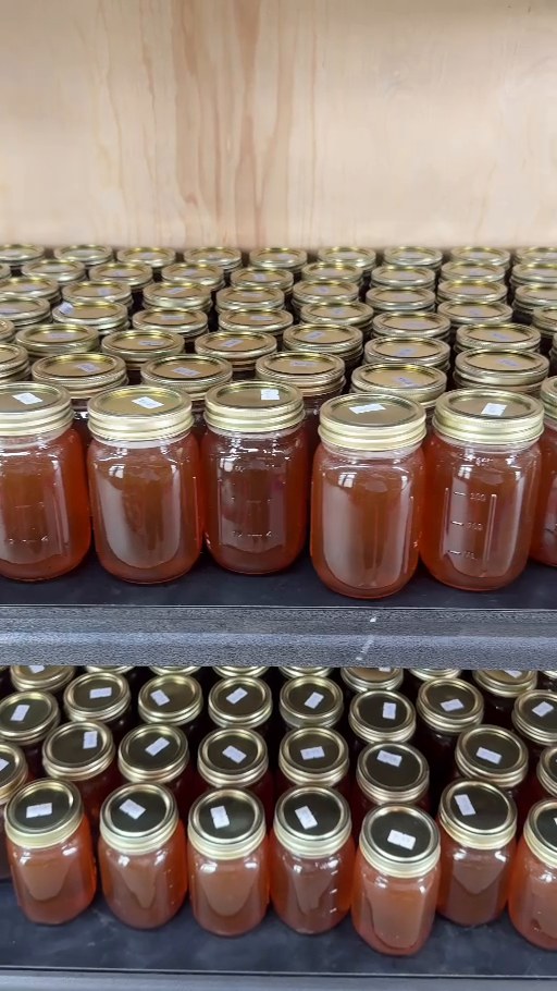 Jars of preserves in the General Store