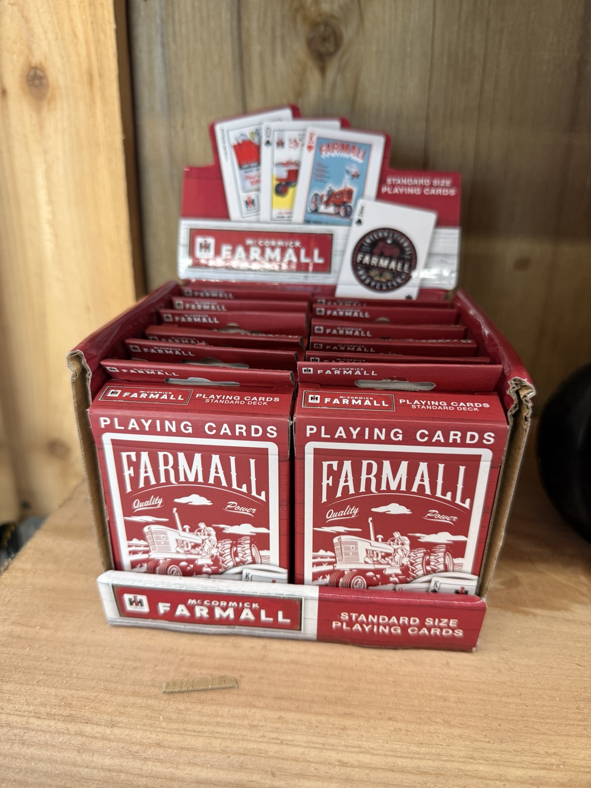 Farmall playing cards in the General Store