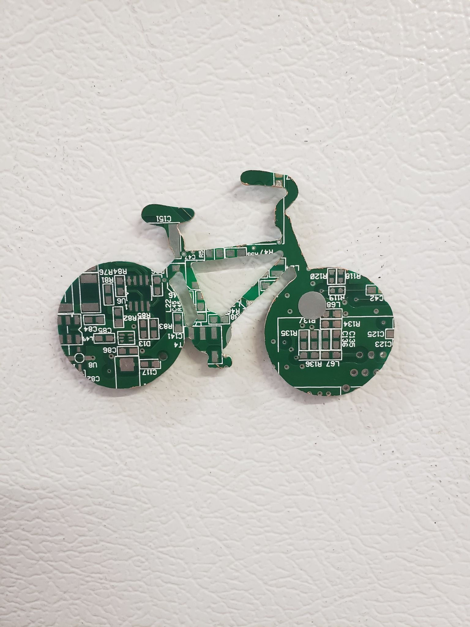 MAGNET - Recycled Circuit Board - Bicycle