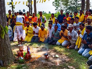 Martyr Statues Unveiled Amidst Melodious Jhumur Music and Karam Puja Rituals