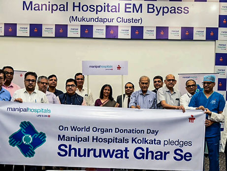 On World Organ Donation Day, Manipal Hospitals Kolkata Introduced "Shuruwat Ghar Se"