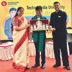 Techno India University Hosted Suborno Isaac Bari, the Youngest Professor in the World