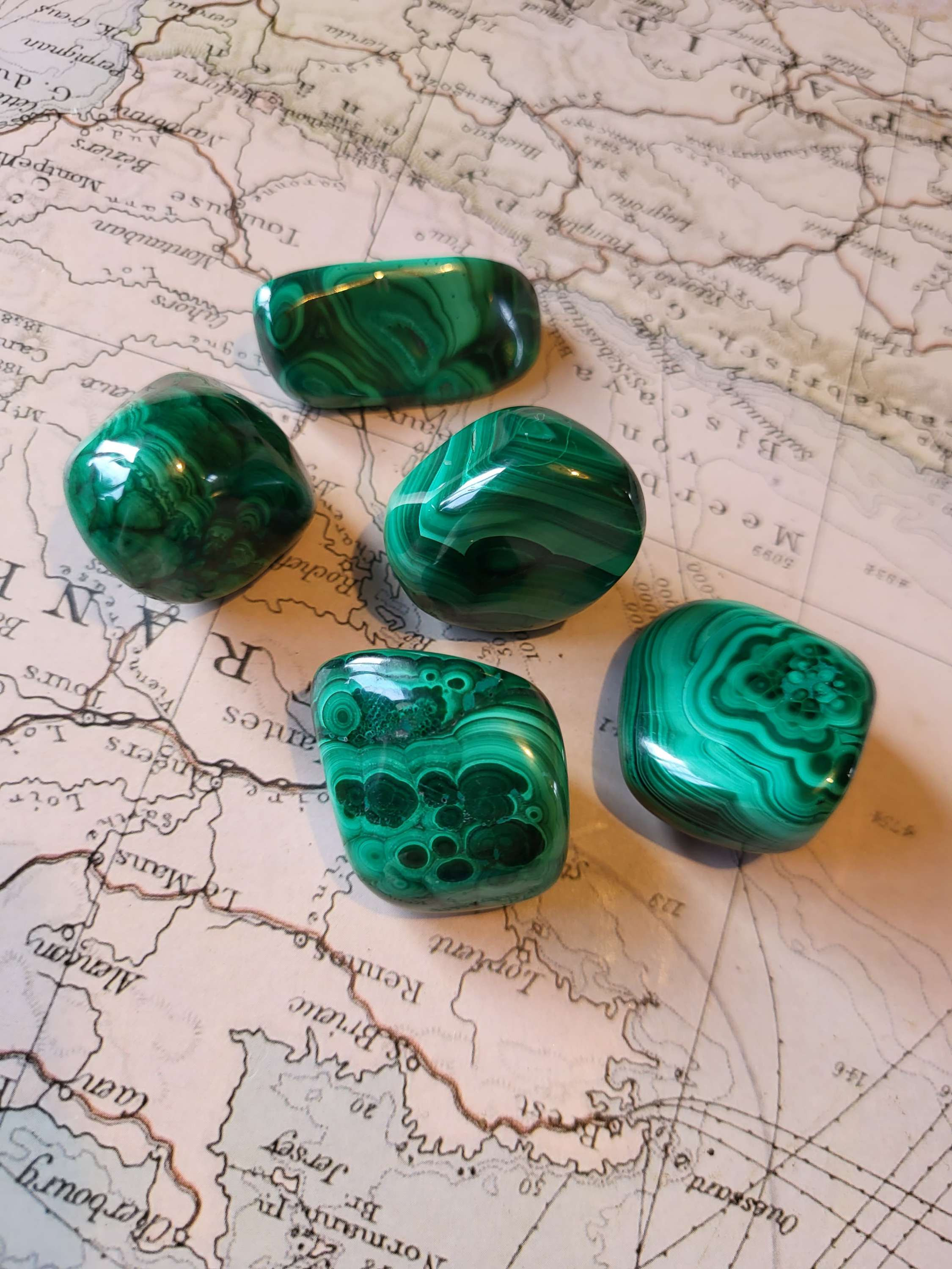 Malachite Large Tumble Stones