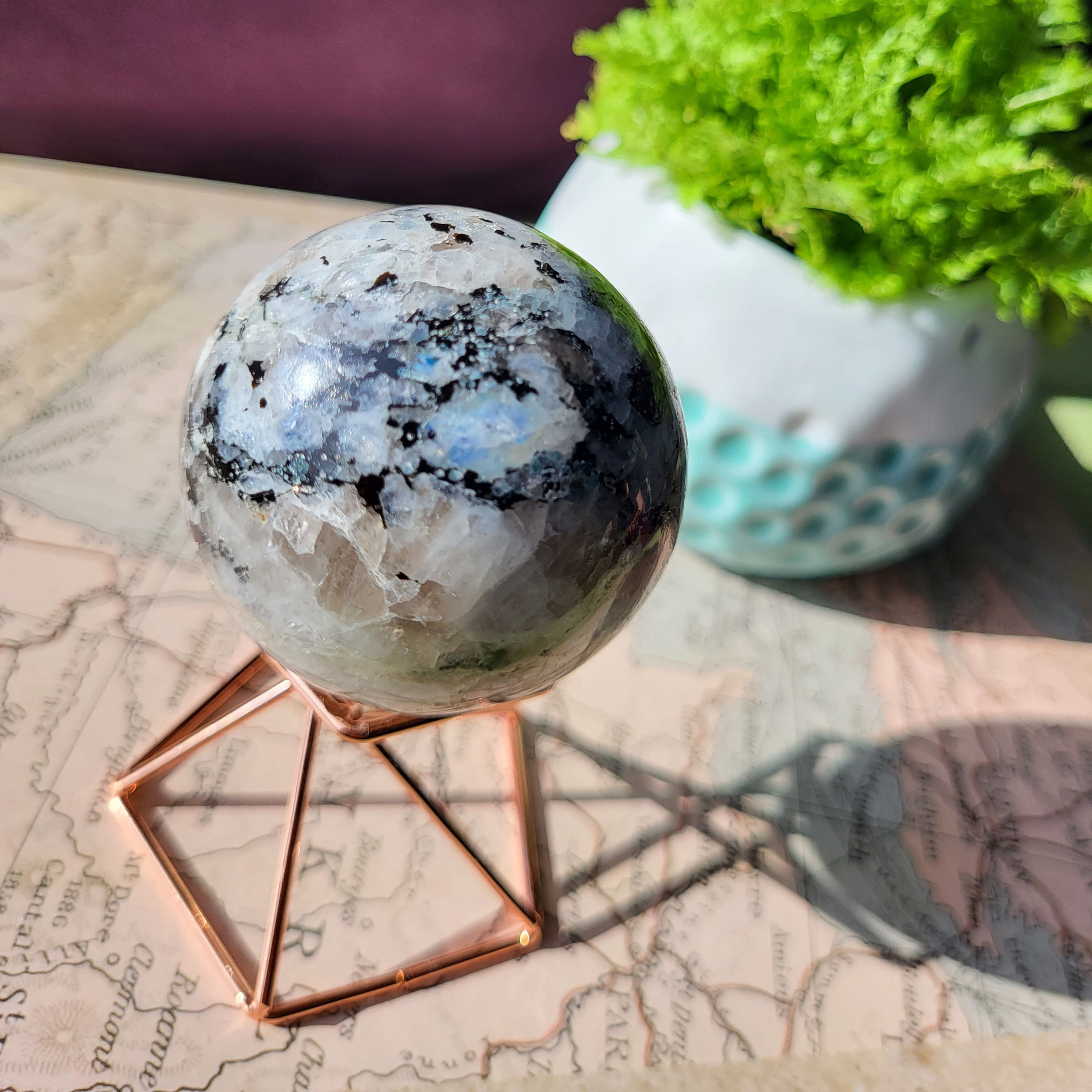 Rainbow Moonstone Sphere 50mm