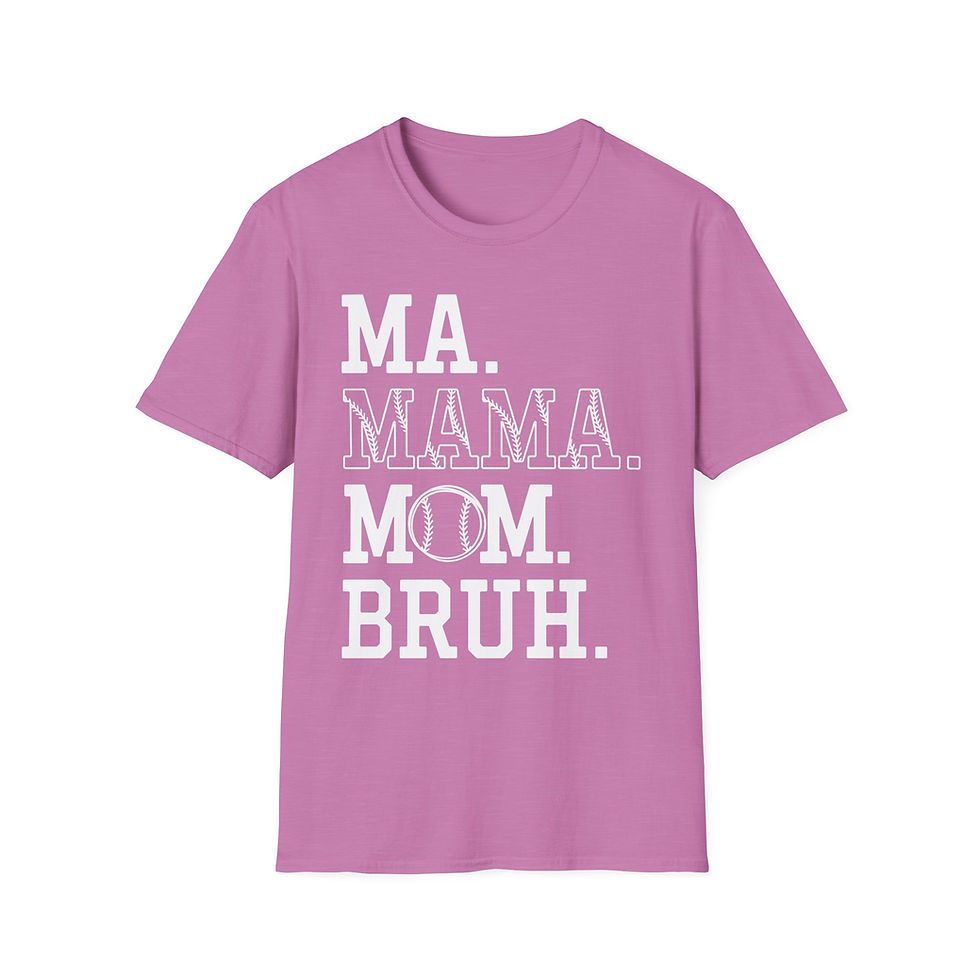 Thumbnail: Copy of Mama Mom Bruh Baseball T-Shirt — Funny Mom Baseball Player Tee - Remix