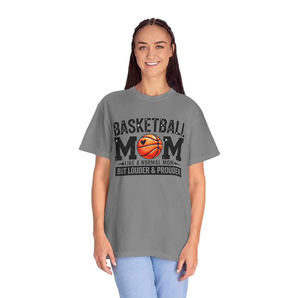 Thumbnail: Basketball Mom T-Shirt — Proud Courtside Mom Tee
