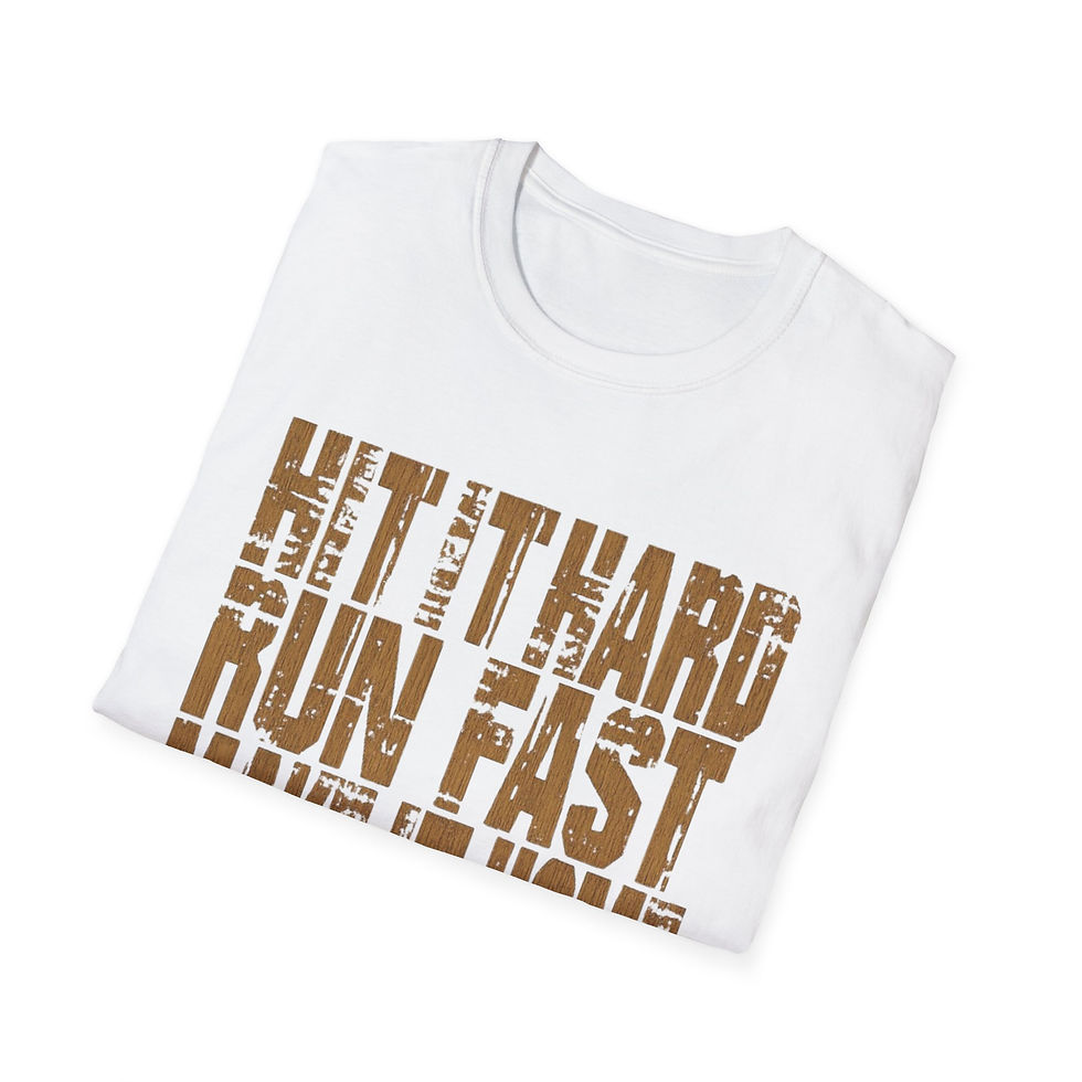 Thumbnail: Hit It Hard Run Fast Make It Home, Baseball, Softball Inspirational Tee