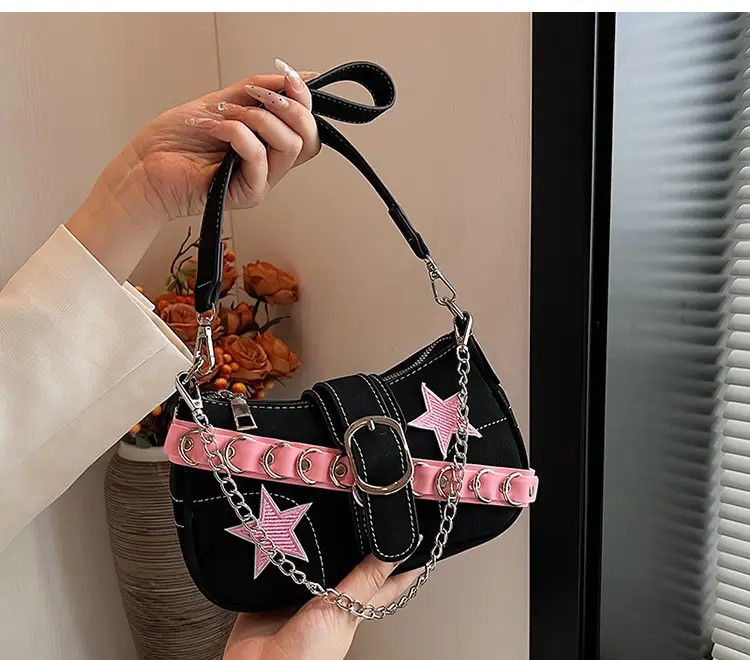 Black Star Crossbody Bag for Women