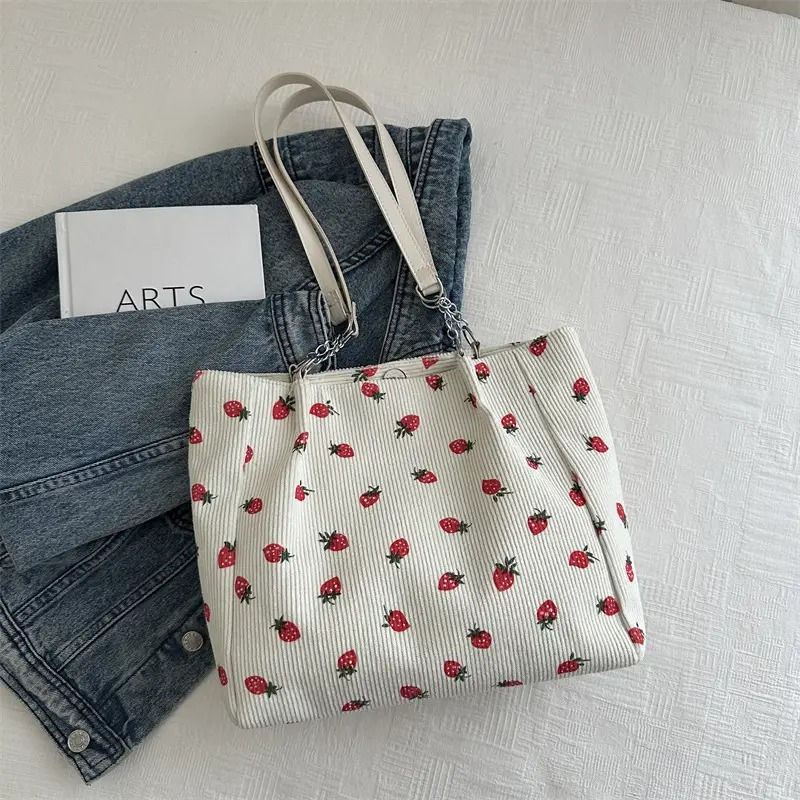 Women's Floral Korean Shoulder Tote Bag