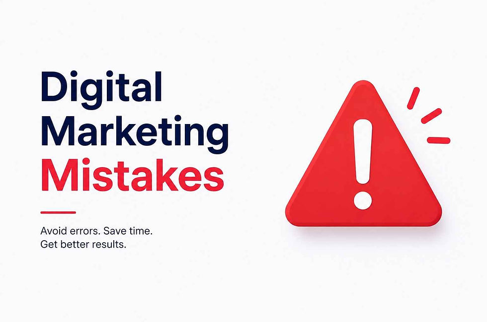 digital marketing mistakes
