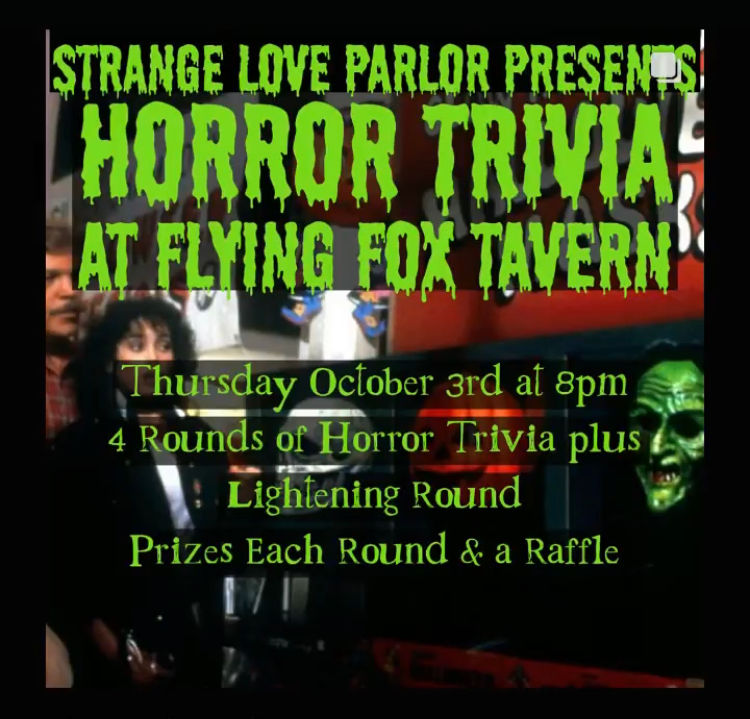 Horror Trivia with Strange Love Parlor