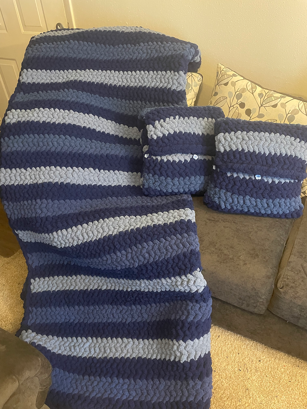 Thumbnail: King size with matching pillows 76x84