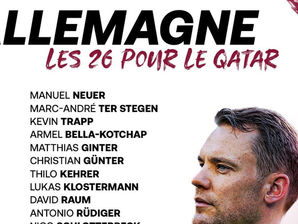 MONDIAL : L'ALLEMAGNE OFFICIALISE SA LISTE DE 26 JOUEURS