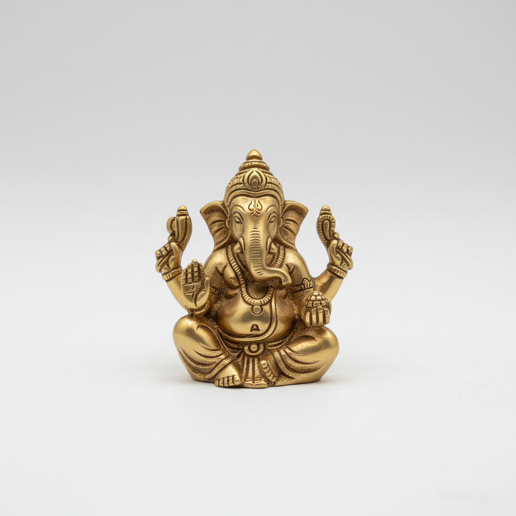 Ganesha Brass Idol