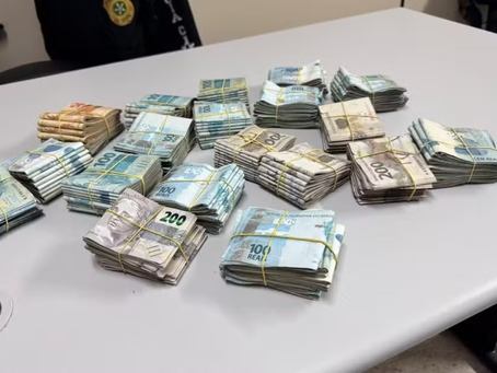 R$ 240 mil apreendidos com diretor da gestão Emília Corrêa