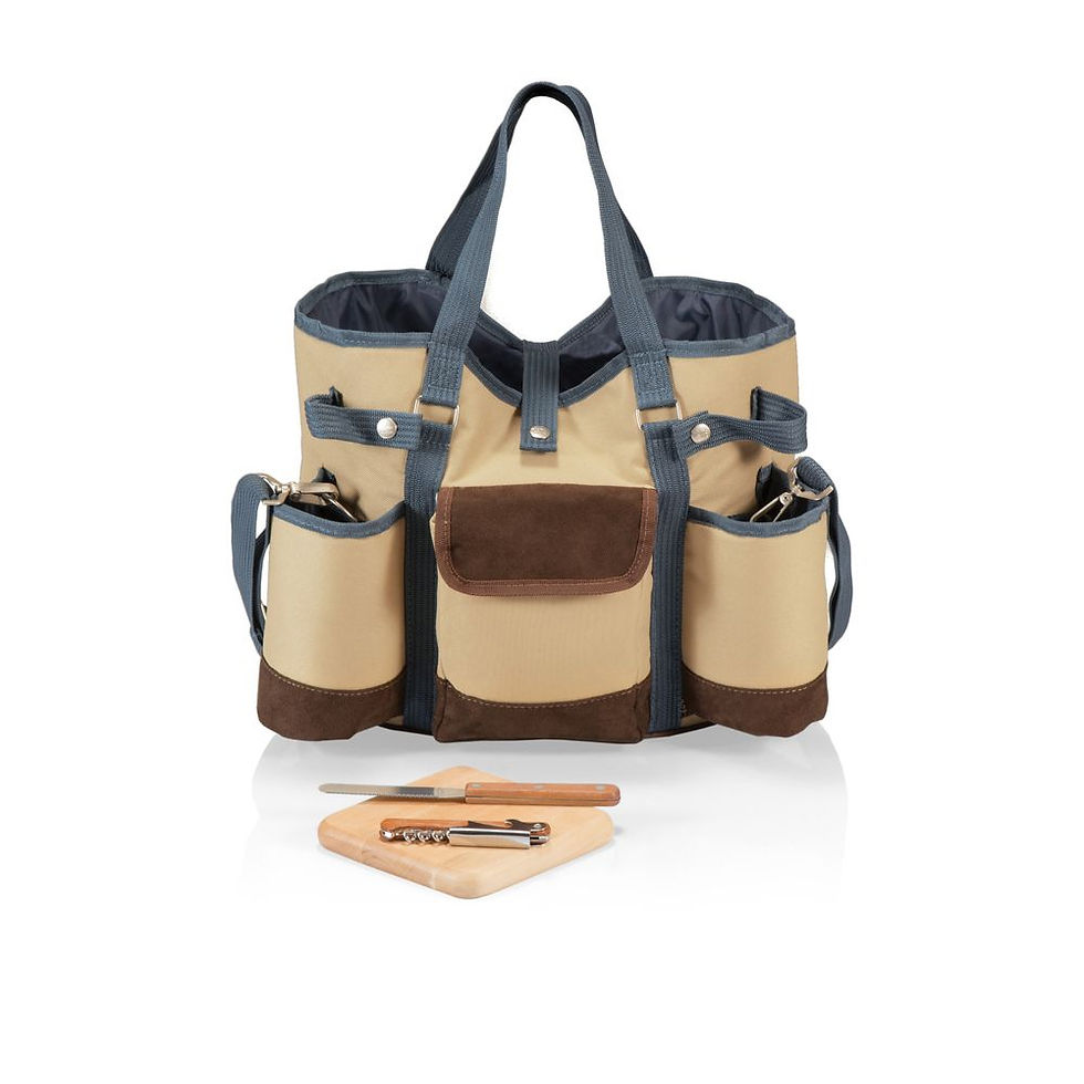 Thumbnail: WINE COUNTRY TOTE - WINE & CHEESE PICNIC TOTE, (BE