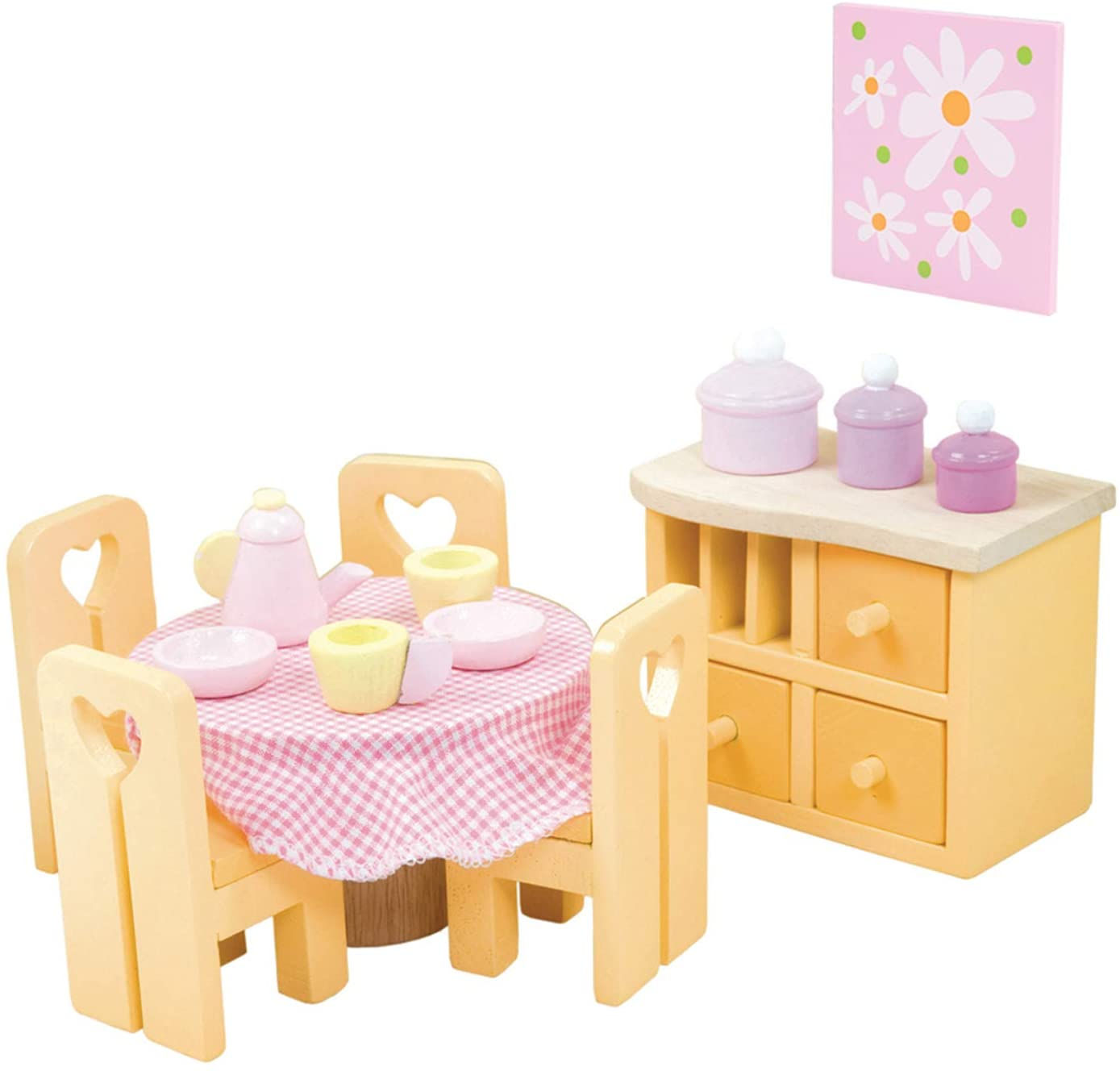 SUGAR PLUM DINING ROOM WOODEN DOLLHOUSE FURNITURE