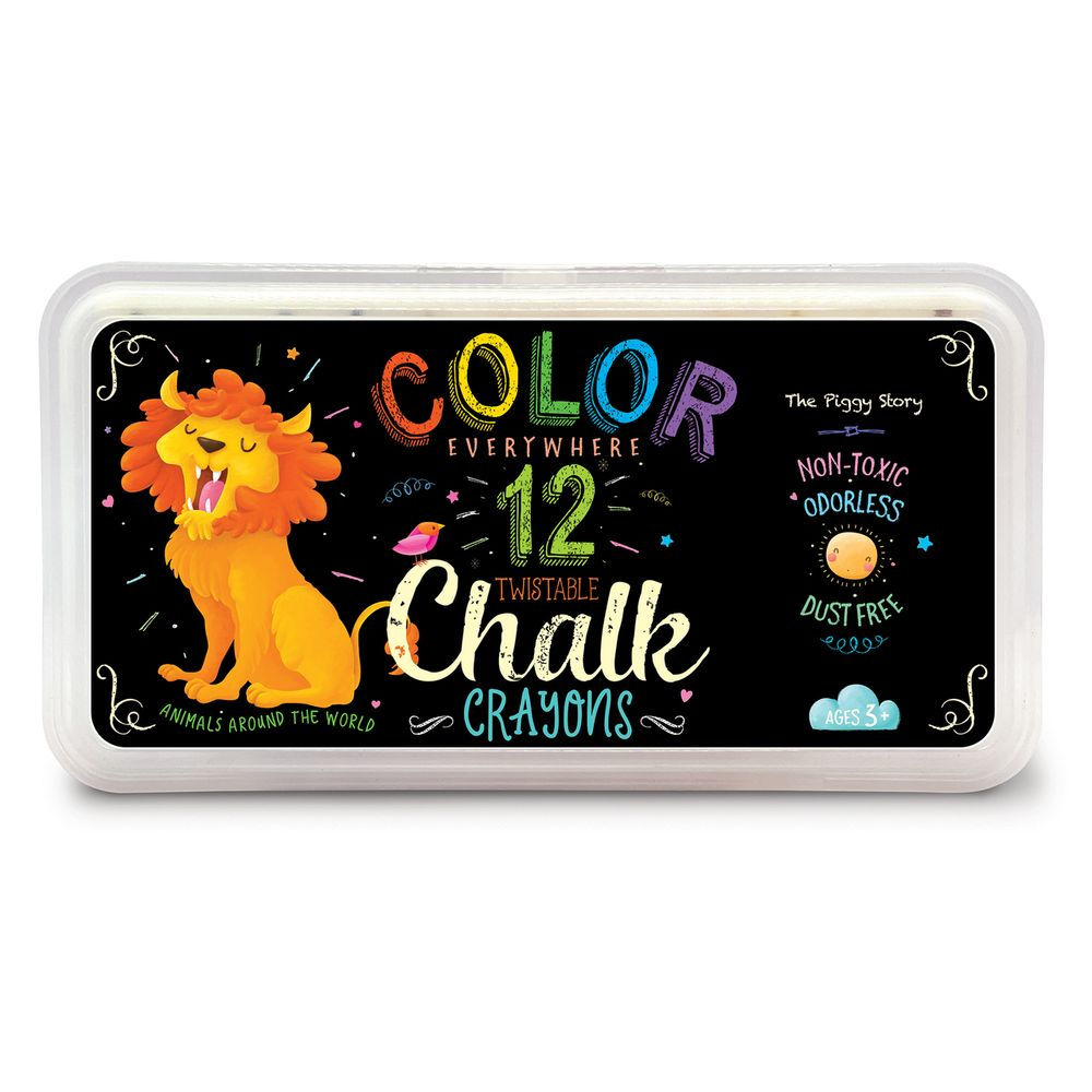 CHALK CRAYONS- ANIMALS AROUND THE WORLD